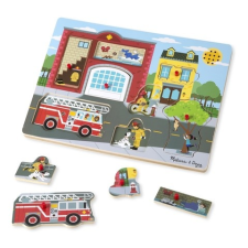 Melissa & Doug Melissa & Doug Hangos puzzle, Tűzoltóállomás puzzle, kirakós