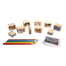 Melissa & Doug Melissa és Doug Horses bélyegkészlet kreatív és készségfejlesztő