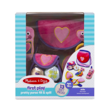 Melissa & Doug : Puha retikül játékszett kézitáska és bőrönd