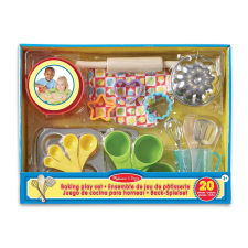 Melissa & Doug , sütés-főzés, játék sütő készlet konyhakészlet