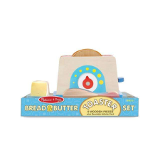 Melissa & Doug Vaj és pirítós fa játékszett konyhakészlet