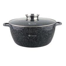Mélyedény adagolóval Goldmann GM-0336, 13,5L, 36cm, Márvány bevonat, Indukciós, Fekete edény