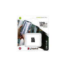  Memóriakártya, microSDXC, 128GB, CL10/UHS-I/U1/V10/A1, KINGSTON &quot;Canvas Select Plus&quot; memóriakártya