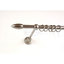  Memphis nikkel-matt 1 rudas fém karnis szett - 240 cm karnis, függönyrúd