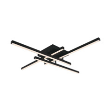  Mennyezeti designer LED lámpa (38W/4100Lumen) fekete, természetes fehér világítás