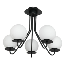  Mennyezeti lámpa, fekete üvegből, fehér, 15-250 Lupia világítás