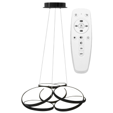 Mennyezeti LED Lámpa APP793-CP FLAT Fekete + Távirányító világítás
