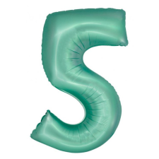 Menta 5-ös Mint Mat szám fólia lufi 76 cm party kellék