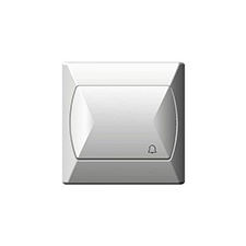 Mentavill Nyomókapcsoló csengőjellel, komplett (Akcent) fehér villanyszerelés