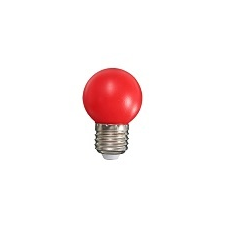 Mentavill Színes LED lámpa E27 (1W/200°) Kisgömb - piros izzó