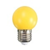 Mentavill Színes LED lámpa E27 (1W/200°) Kisgömb - sárga