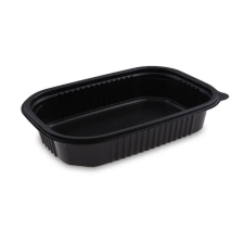 Menübox PP fekete 1 részes 850ml 50db/cs party kellék