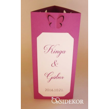  Menüháromszög térbeli pillangós dekorációs kellék