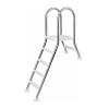 MEO-343 Rozsdamentes kétágú létra 1 + 4 fokos, 1.2 m magasságig, erős acél szerkezettel