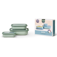 Mepal Cirqul Rectangular Nordic Sage 0,5 l + 1 l + 2 l papírárú, csomagoló és tárolóeszköz