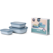 Mepal Cirqula Rectangular Nordic Blue, 0,5 l + 1 l + 2 l papírárú, csomagoló és tárolóeszköz