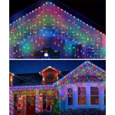 Mercaton Karácsonyi fényfüzér, színes esőfüggöny, 120 LED, 3x1M, 3035M, összenyitható karácsonyfa izzósor