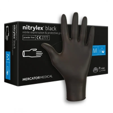  MERCATON NITRYLEX NITRIL KESZTYŰ 100DB-OS FEKETE M"-ES MÉRET védőkesztyű