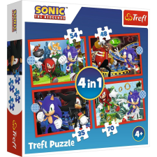 Mercaton TREFL 4IN1 SONIC SONIC KALANDJAI KIRAKÓS JÁTÉK puzzle, kirakós