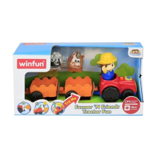 Mercaton WINFUN TRAKTOR PÓTKOCSIVAL ÉS FARMER FIGURÁVAL készségfejlesztő