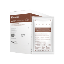 Mercator Comfort steril sebészeti púdermentes latex kesztyű 50 pár védőkesztyű