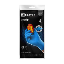 Mercator GoGrip Blue púdermentes nitril védőkesztyű kék 4db védőkesztyű