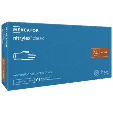 Mercator Medical Nitrylex Classic Blue Kék Púdermentes Nitril kesztyű - XL védőkesztyű