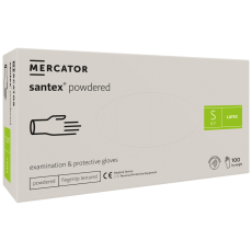 Mercator Medical Zrt Gumikesztyű Mercator Santex latex PÚDERES "S" 100db/doboz, 10doboz/karton