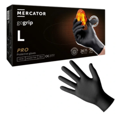 Mercator Medical Zrt MERCATOR GoGrip Black Gumikesztyű L-es