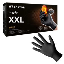 Mercator Medical Zrt MERCATOR GoGrip Black Gumikesztyű XXL-es védőkesztyű