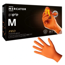 Mercator Medical Zrt MERCATOR GoGrip Orange Gumikesztyű M-es védőkesztyű