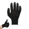 Mercator Medical Zrt MERCATOR tech black+black PU mártott kesztyű M