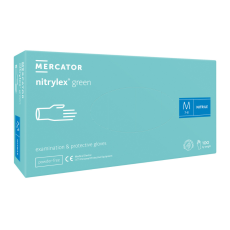 Mercator Nitrylex Green púdermentes nitril vizsgálókesztyű mentazöld 100db