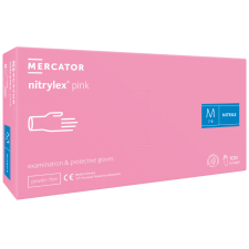 Mercator Nitrylex Pink púdermentes nitril vizsgálókesztyű pink 100db védőkesztyű