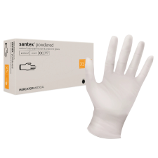 Mercator Santex Latex gumikesztyű fehér XS gyógyászati segédeszköz