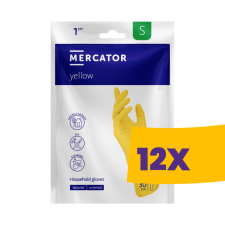 Mercator Yellow háztartási gumikesztyű (Karton - 12 pár) védőkesztyű