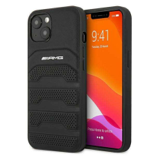 Mercedes AMG AMHCP13SGSEBK iPhone 13 mini 5,4" fekete dombornyomott keménytok tok és táska
