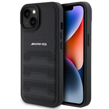 Mercedes AMG AMHCP15MGSEBK Apple iPhone 15 Plus hardcase Leather Debossed Lines black tok és táska
