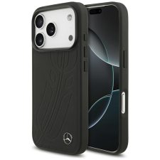 Mercedes bőr nagy Laurel Leave MagSafe tok iPhone 17 Pro fekete tok és táska