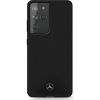 Mercedes CG MOBILE MERCEDES SILICONE szilikon telefonvédő (mikrofiber plüss belső, matt, kameravédő) FEKETE Samsung Galaxy S21 Ultra (SM-G998) (MEHCS21LSILBK) (MEHCS21LSILBK)
