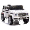Mercedes G500 gyermek elektromos autó, fehér színű, LED világítással