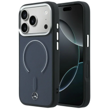 Mercedes Leather 3D Apple iPhone 17 Pro Max MagSafe tok, kék tok és táska