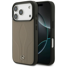 Mercedes Leather The Move Apple iPhone 17 Pro Max MagSafe hátlap tok, bézs tok és táska