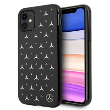 Mercedes MEHCN61ESPBK iPhone 11 6,1" / Xr fekete Ezüst csillag mintás keménytok tok és táska