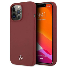 Mercedes MEHCP13LSILRE iPhone 13 PRO / 13 6.1 &quot;piros keményszínű szilikon tok tok és táska
