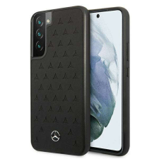 Mercedes MEHCS22MPSQBK Samsung S22+ S906 czarny/fekete hard Leather Stars Pattern telefontok tok és táska