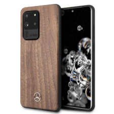 Mercedes MEHCS69VWOLB Samsung Galaxy S20 Ultra G988 barna keménytok Wood Line tok és táska