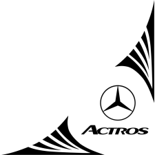 Mercedes oldalüveg matrica 02 autó dekoráció