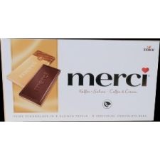 Merci Merci táblás csokoládé kávé-tejszín 100g csokoládé és édesség
