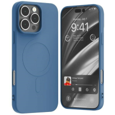 Mercury Semi-Silicone MagSafe-kompatibilis tok iPhone 16 Pro Max - kék tok és táska